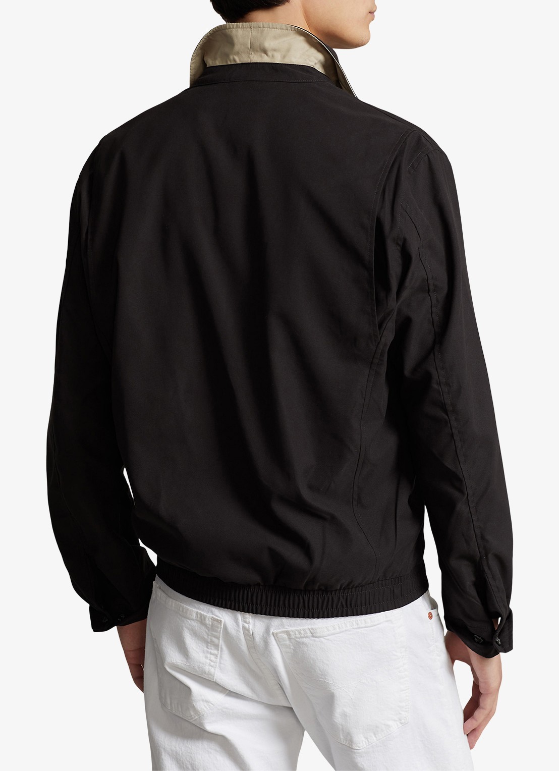 Ralph Lauren Bi-Swing jack met logo en steekzakken - achterkant 4 rl black / zwart