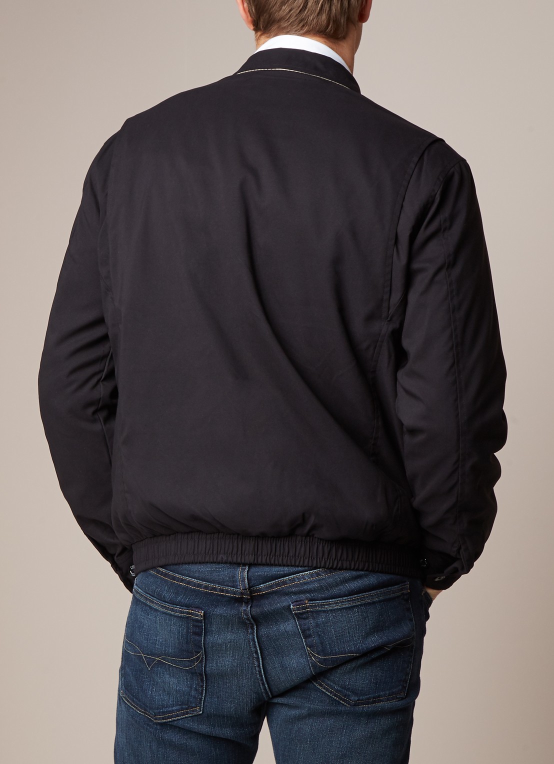 Ralph Lauren Bi-Swing jack met logo en steekzakken - achterkant 5 rl black / zwart