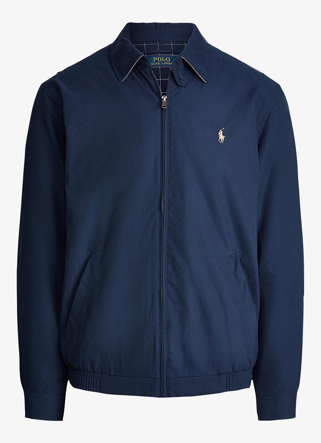 Ralph Lauren Bi-Swing jack met logo en steekzakken - voorkant 3 refined navy / blauw