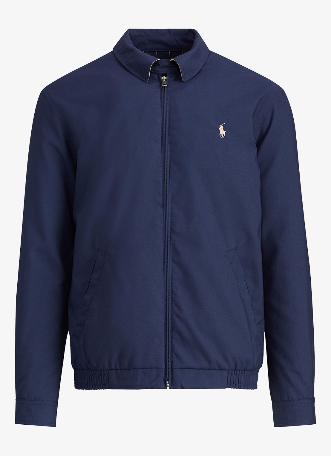 Ralph Lauren Bi-Swing jack met logo en steekzakken - voorkant 4 refined navy / blauw
