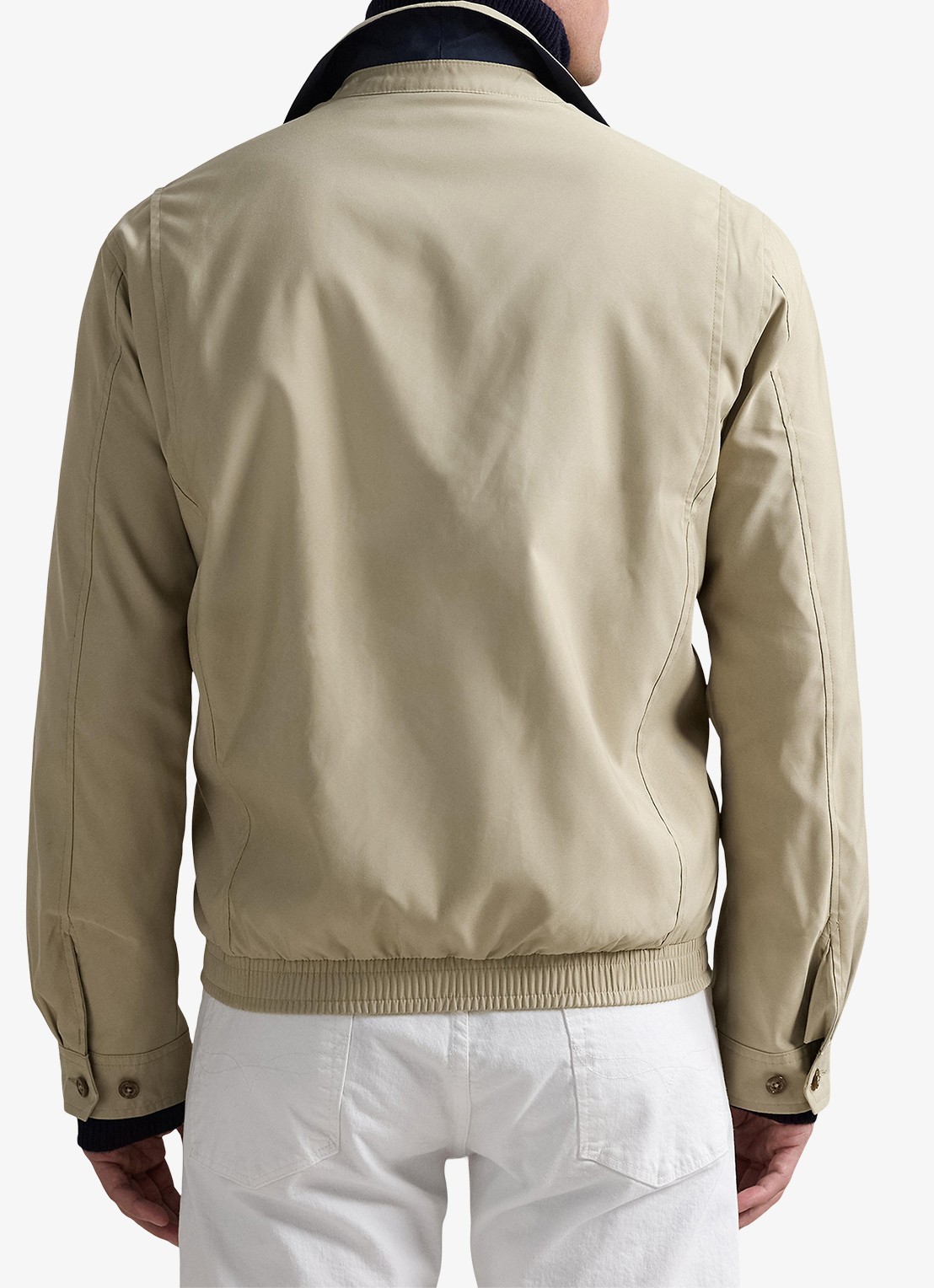 Ralph Lauren Bi-Swing jack met logo en steekzakken - achterkant khaki / beige