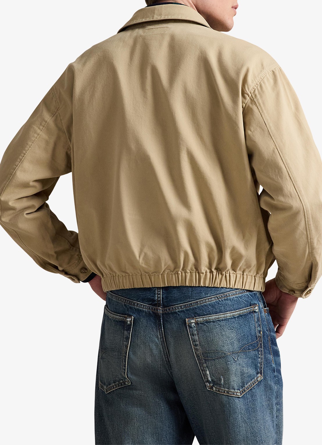 Ralph Lauren Big Bayport bomberjack met steekzakken - achterkant rl khaki-2wq5