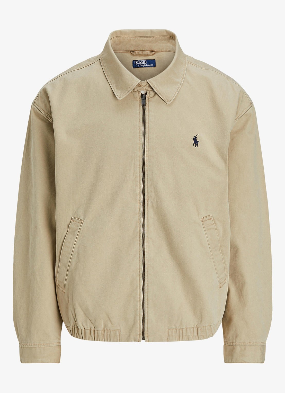 Ralph Lauren Big Bayport bomberjack met steekzakken - voorkant 2 rl khaki-2wq5