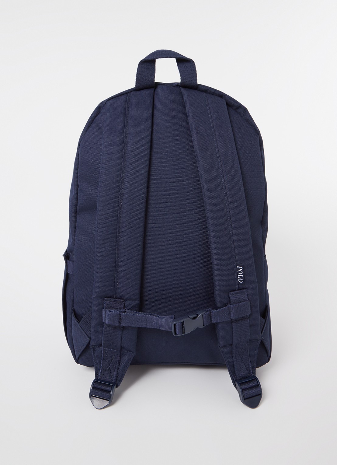 Ralph Lauren Big Pony rugzak met logoborduring - achterkant 2 donkerblauw