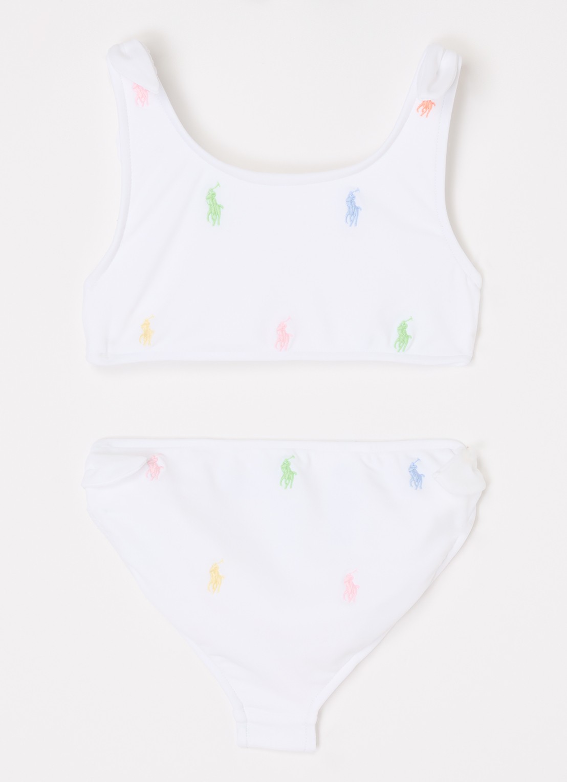 Ralph Lauren Bikiniset met logoborduring - voorkant 2 wit