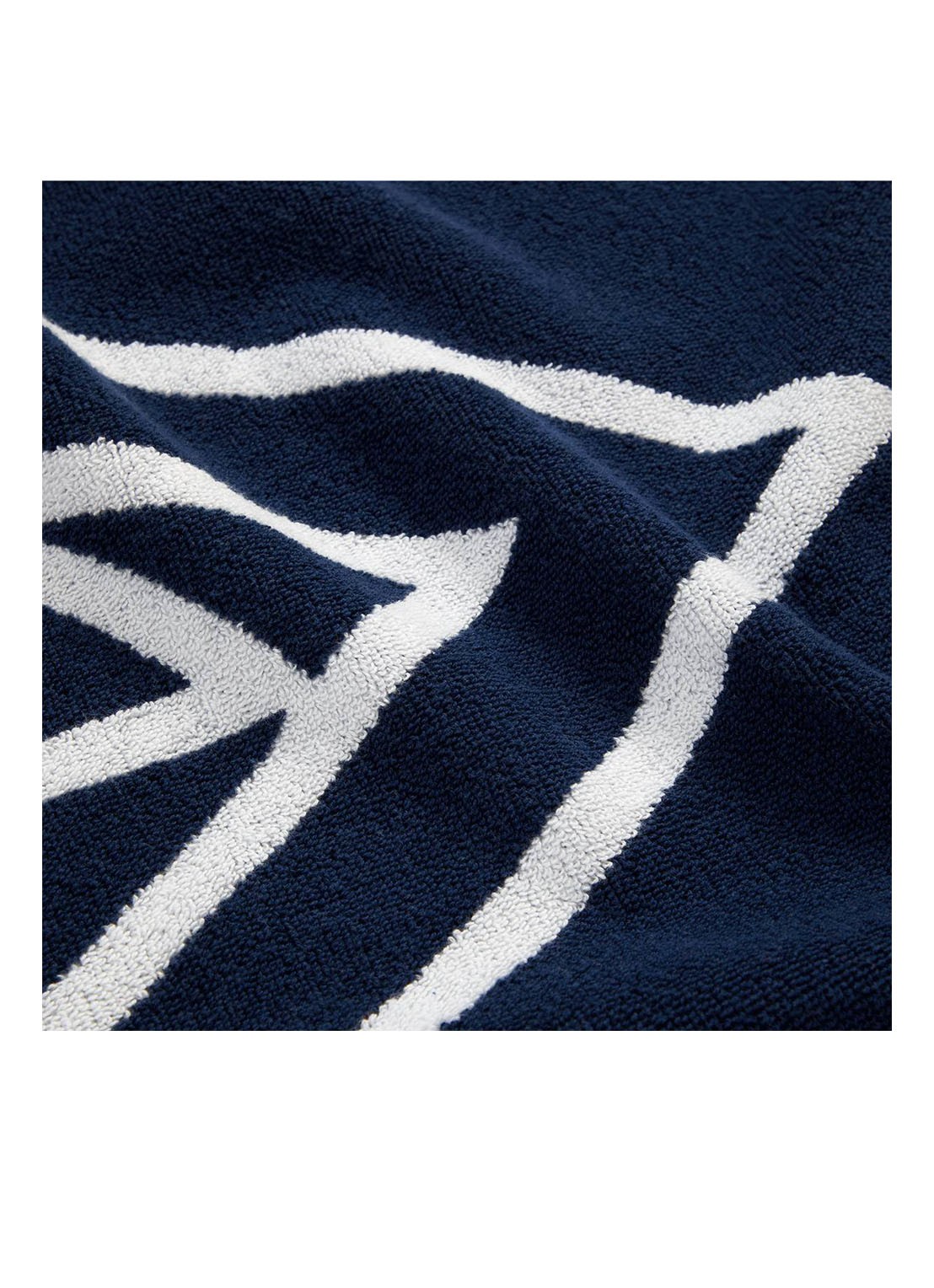 Ralph Lauren Blair strandlaken - 500 gr/m² - 100 x 170 cm - detail 3 donkerblauw