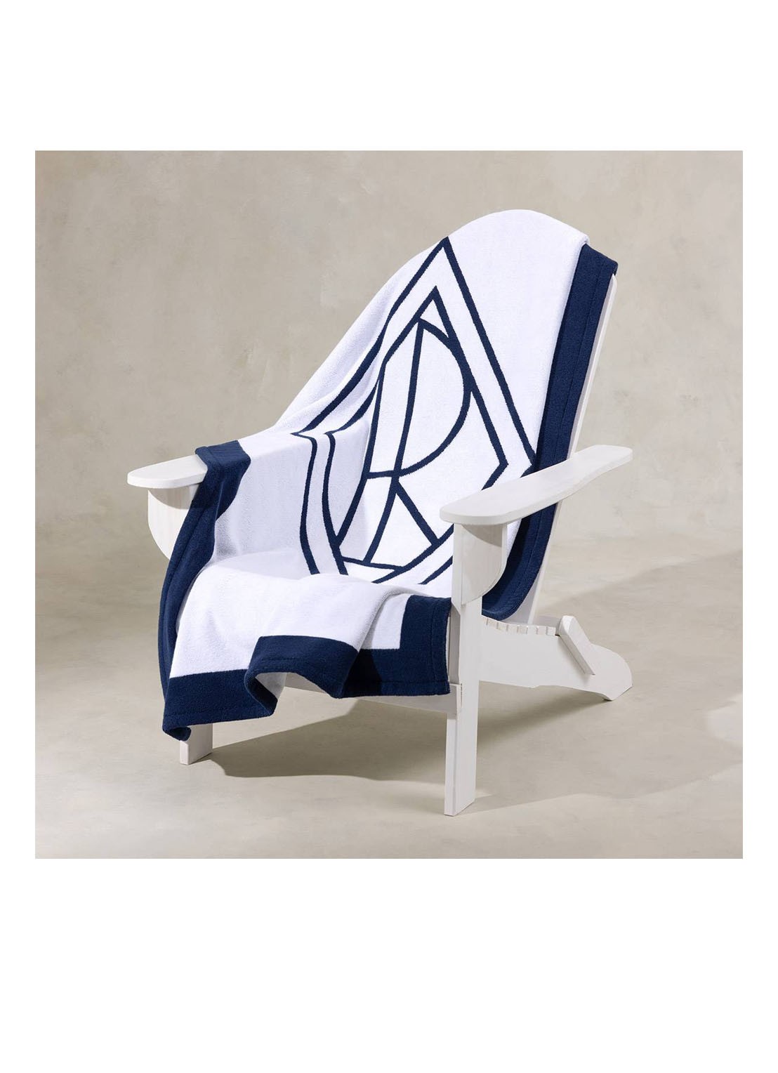 Ralph Lauren Blair strandlaken - 500 gr/m² - 100 x 170 cm - detail 5 donkerblauw