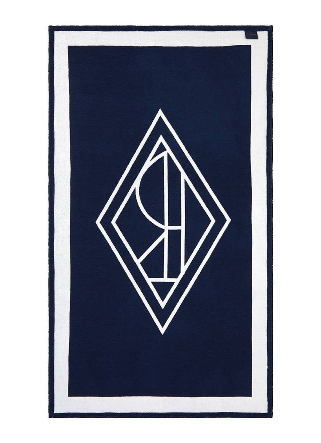 Ralph Lauren Blair strandlaken - 500 gr/m² - 100 x 170 cm - voorkant 2 donkerblauw
