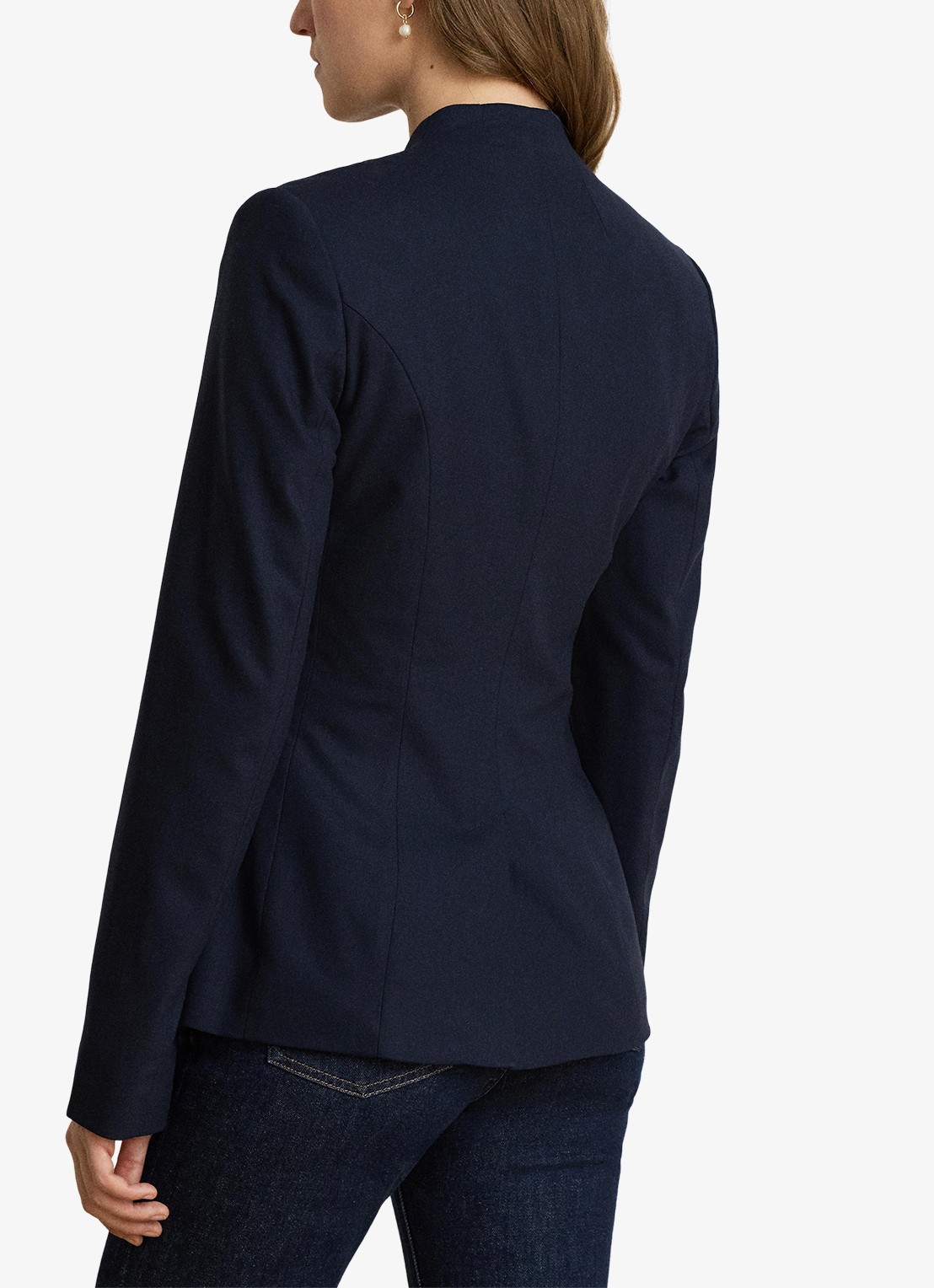 Ralph Lauren Blazer van wol met klepzakken - achterkant 5 lauren navy / blauw