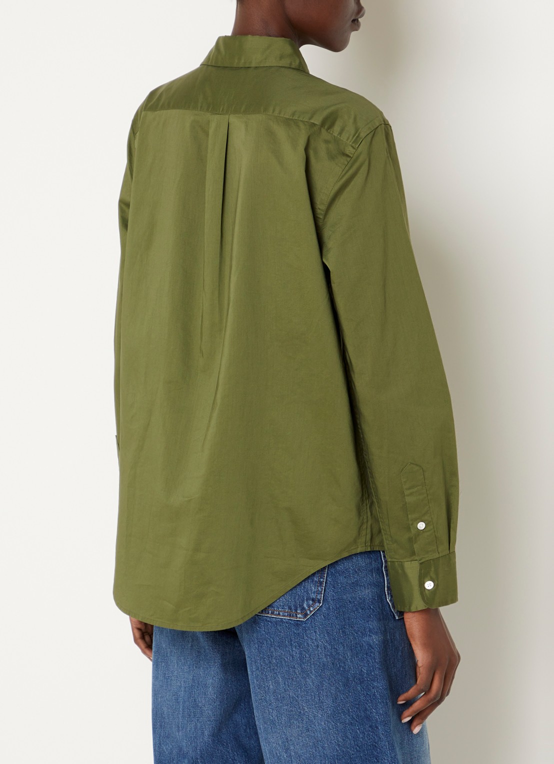 Ralph Lauren Blouse met logo - achterkant mosgroen