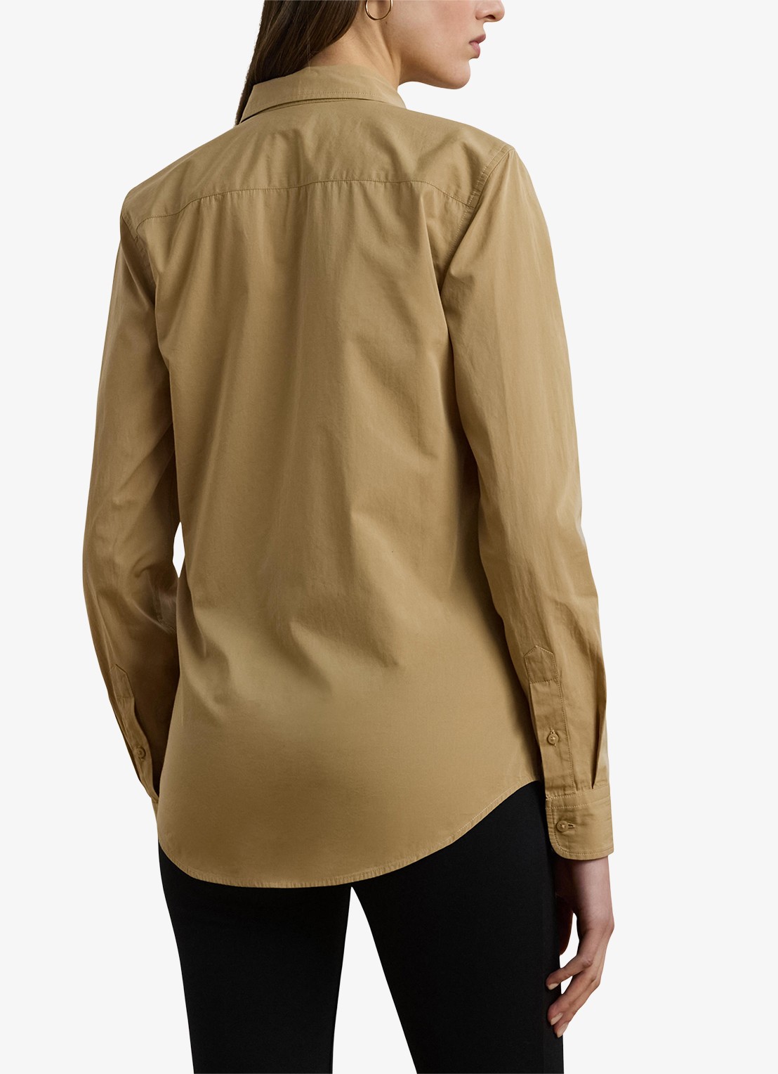 Ralph Lauren Blouse met logoborduring - achterkant 5 birch tan / beige