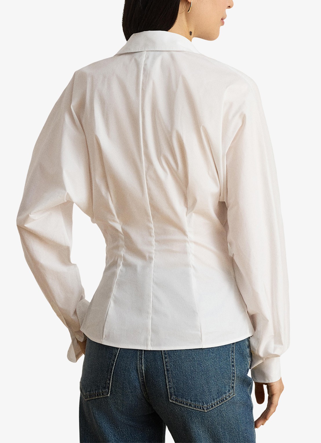Ralph Lauren Blouse met overslag - achterkant 3 wit