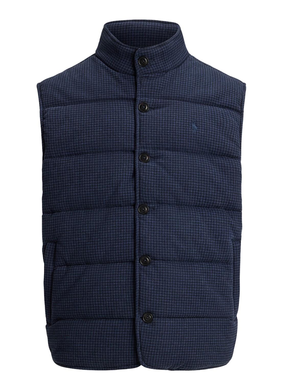 Ralph Lauren Bodywarmer met pied-de-poule dessin - voorkant 2 winter navy / donkerblauw