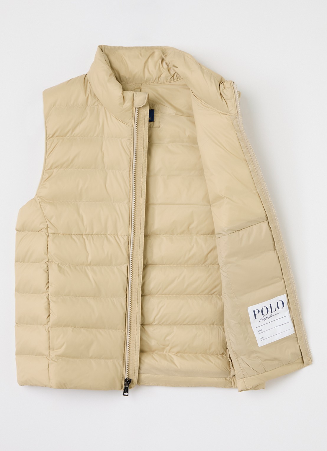 Ralph Lauren Bodywarmer met ritszakken - voorkant 3 beige