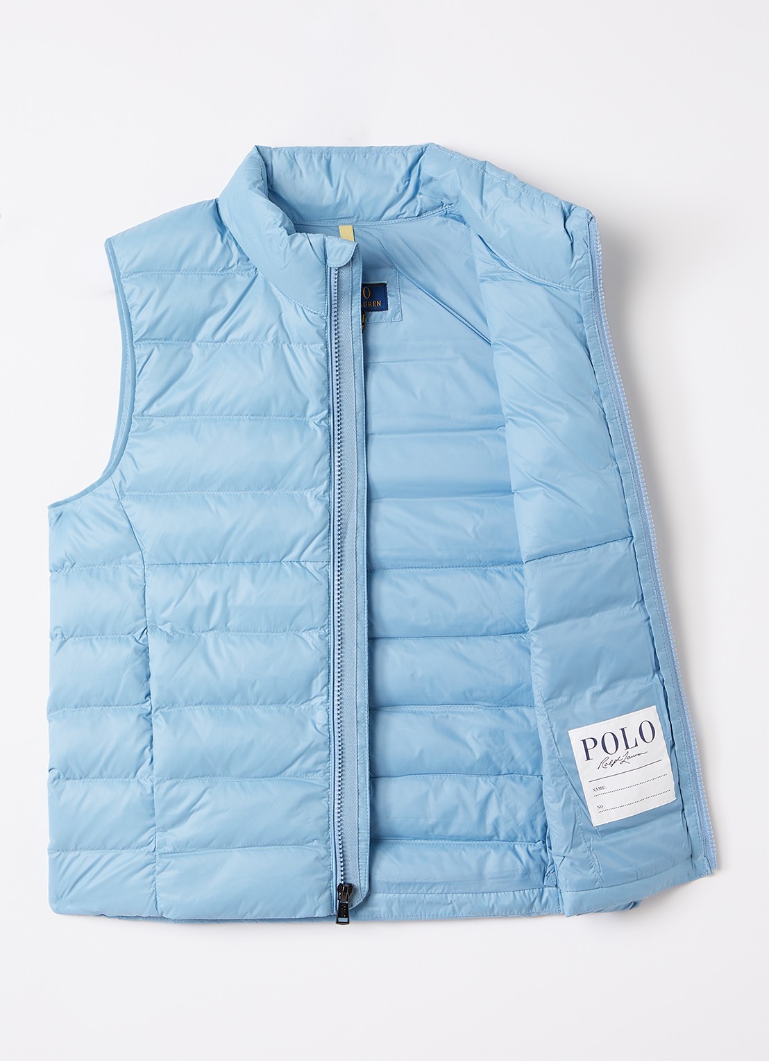 Ralph Lauren Bodywarmer met ritszakken - voorkant 3 blauw
