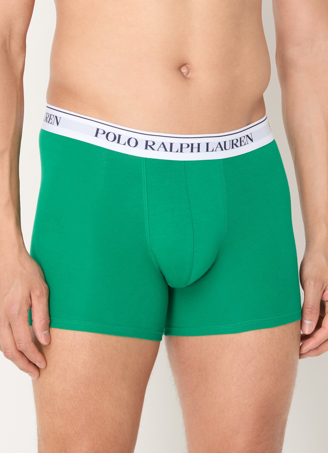 Ralph Lauren Boxer met logoband in 3-pack - detail 4 donkergroen