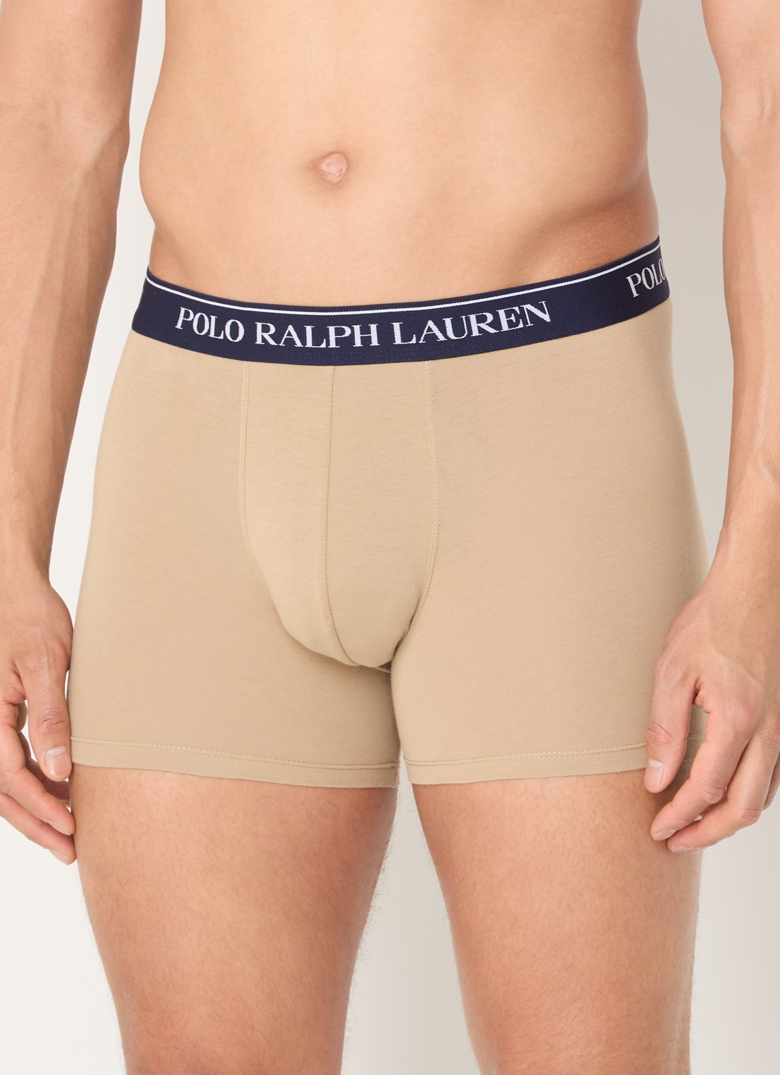 Ralph Lauren Boxer met logoband in 3-pack - detail 3 legergroen