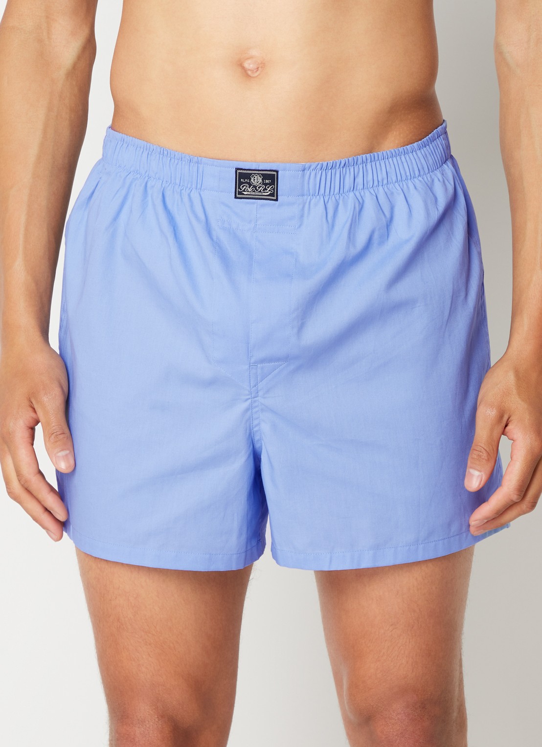 Ralph Lauren Boxershorts in 3-pack  - detail blauw