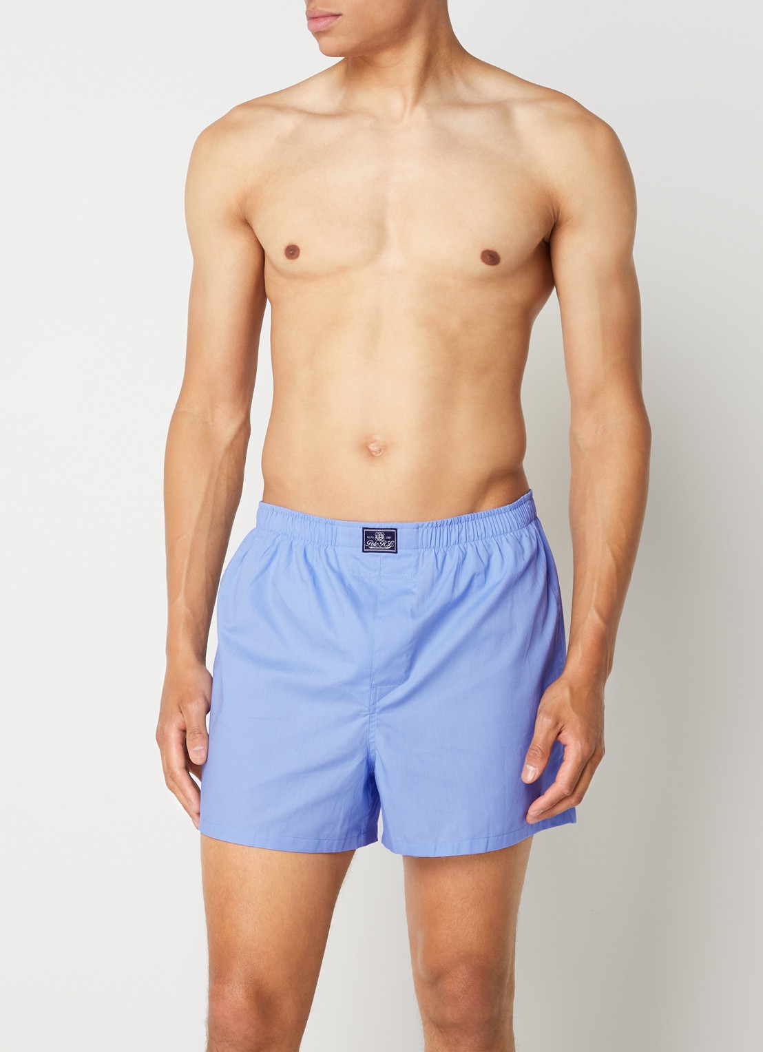 Ralph Lauren Boxershorts in 3-pack  - voorkant 4 blauw