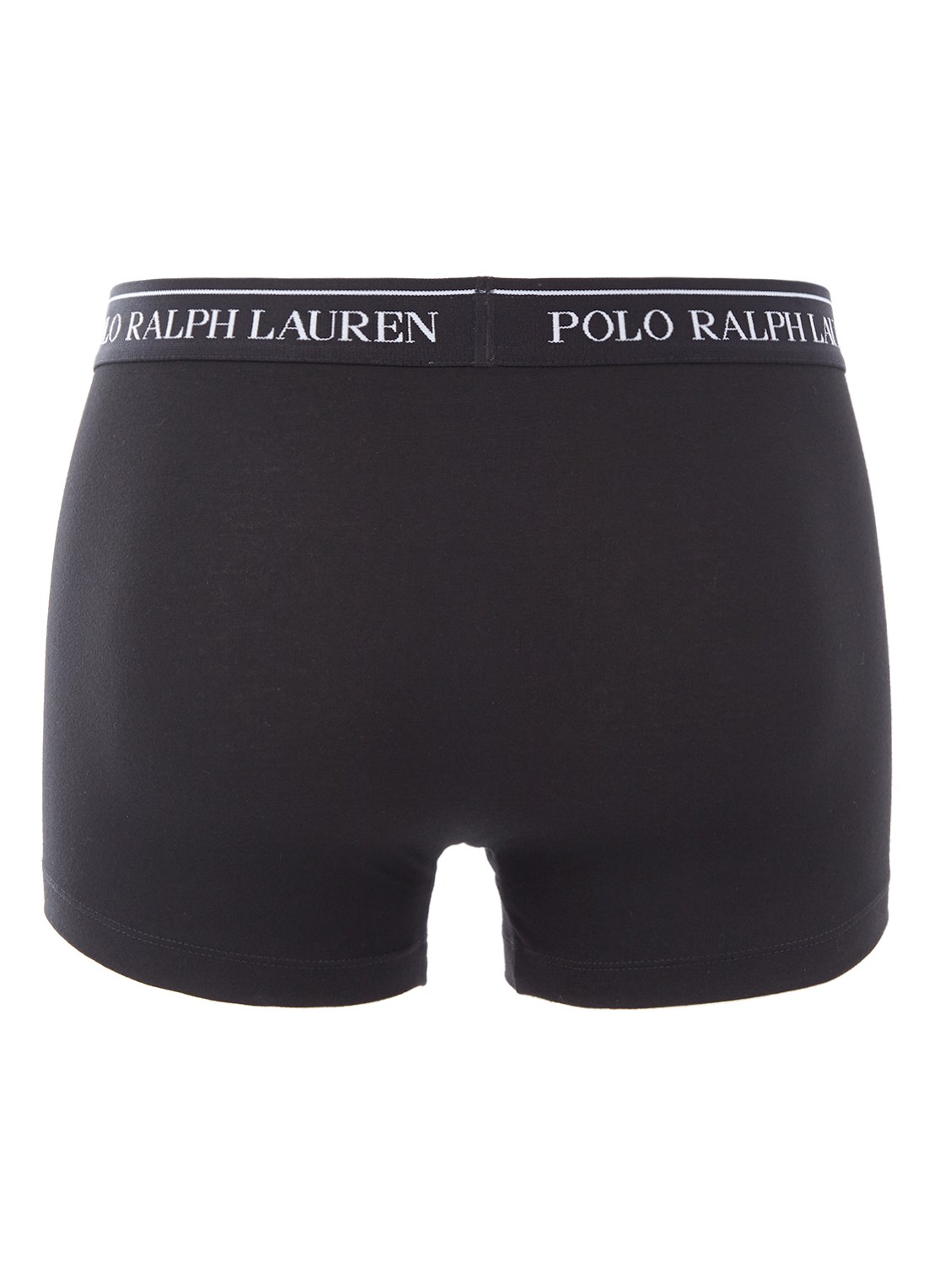 Ralph Lauren Boxershorts in uni in 3-pack  - achterkant 2 zwart