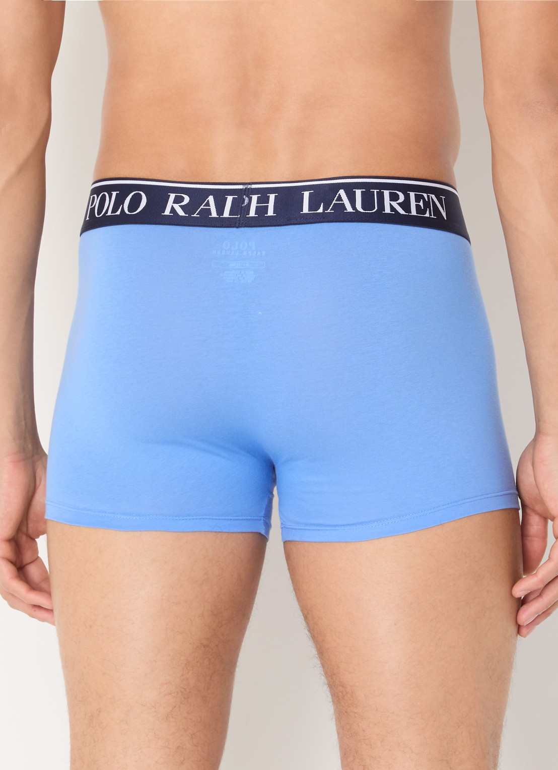 Ralph Lauren Boxershorts met logoband in 2-pack - achterkant 3 blauw