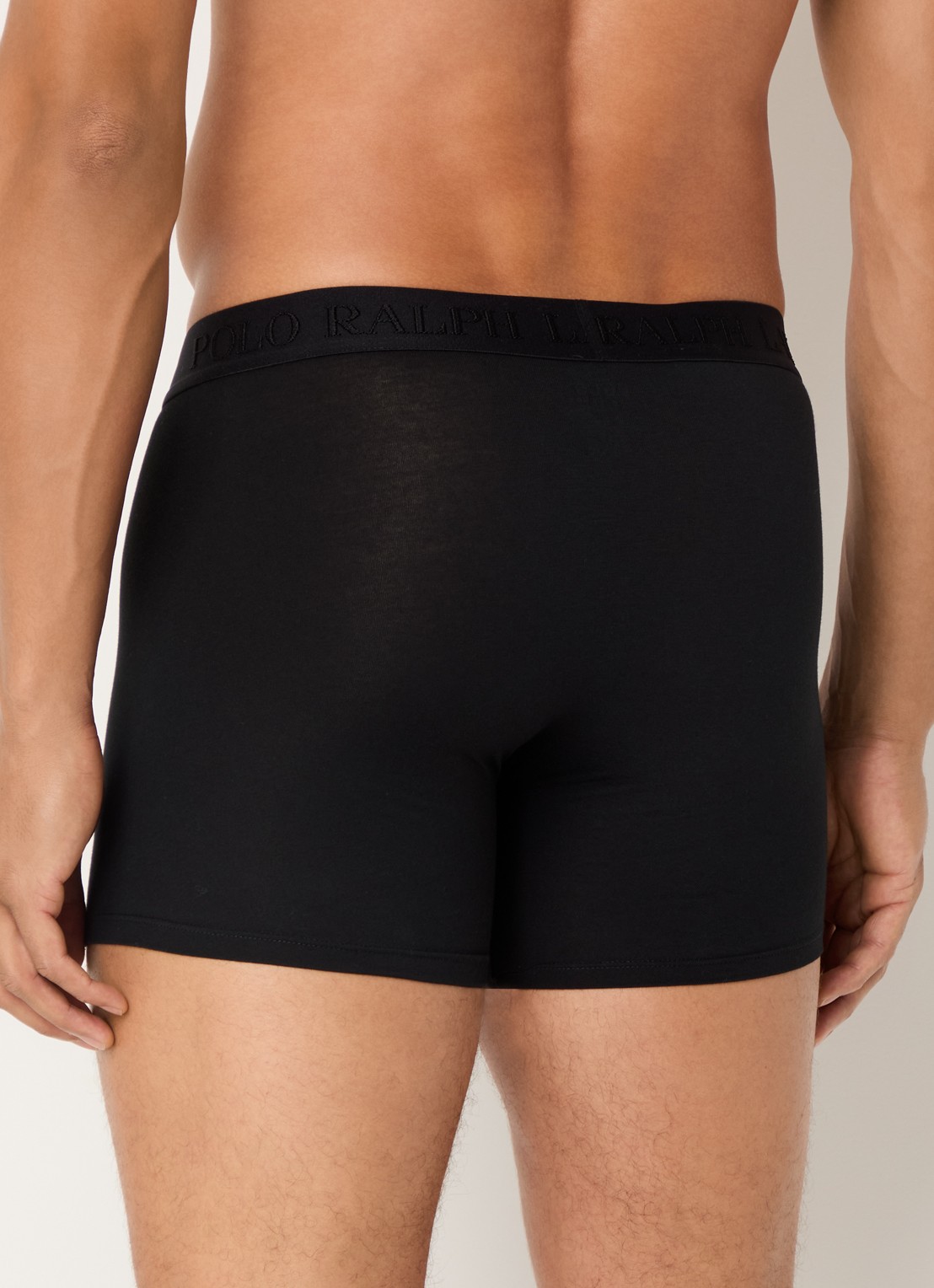 Ralph Lauren Boxershorts met logoband in 3-pack - achterkant 3 zwart