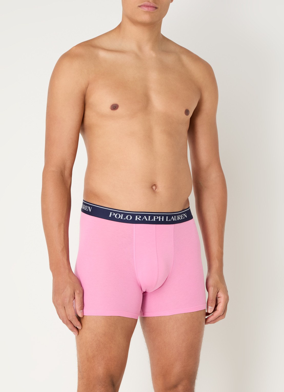 Ralph Lauren Boxershorts met logoband in 3-pack - detail roze