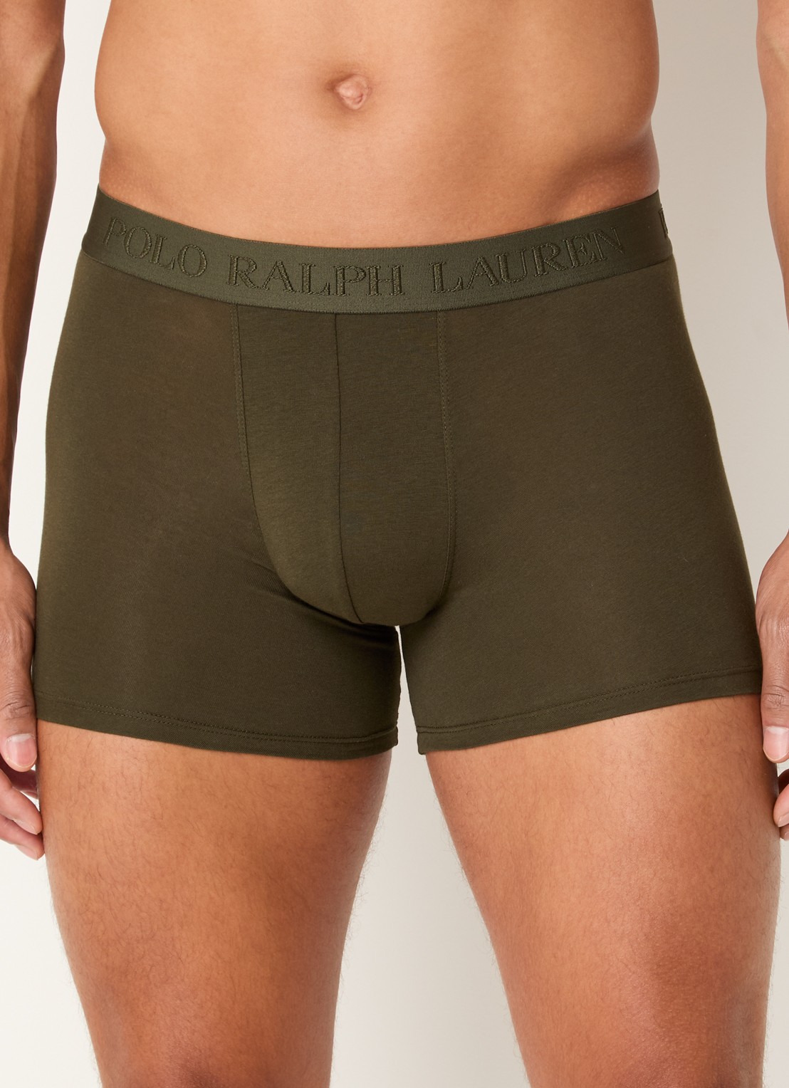Ralph Lauren Boxershorts met logoband in 3-pack - detail 3 legergroen