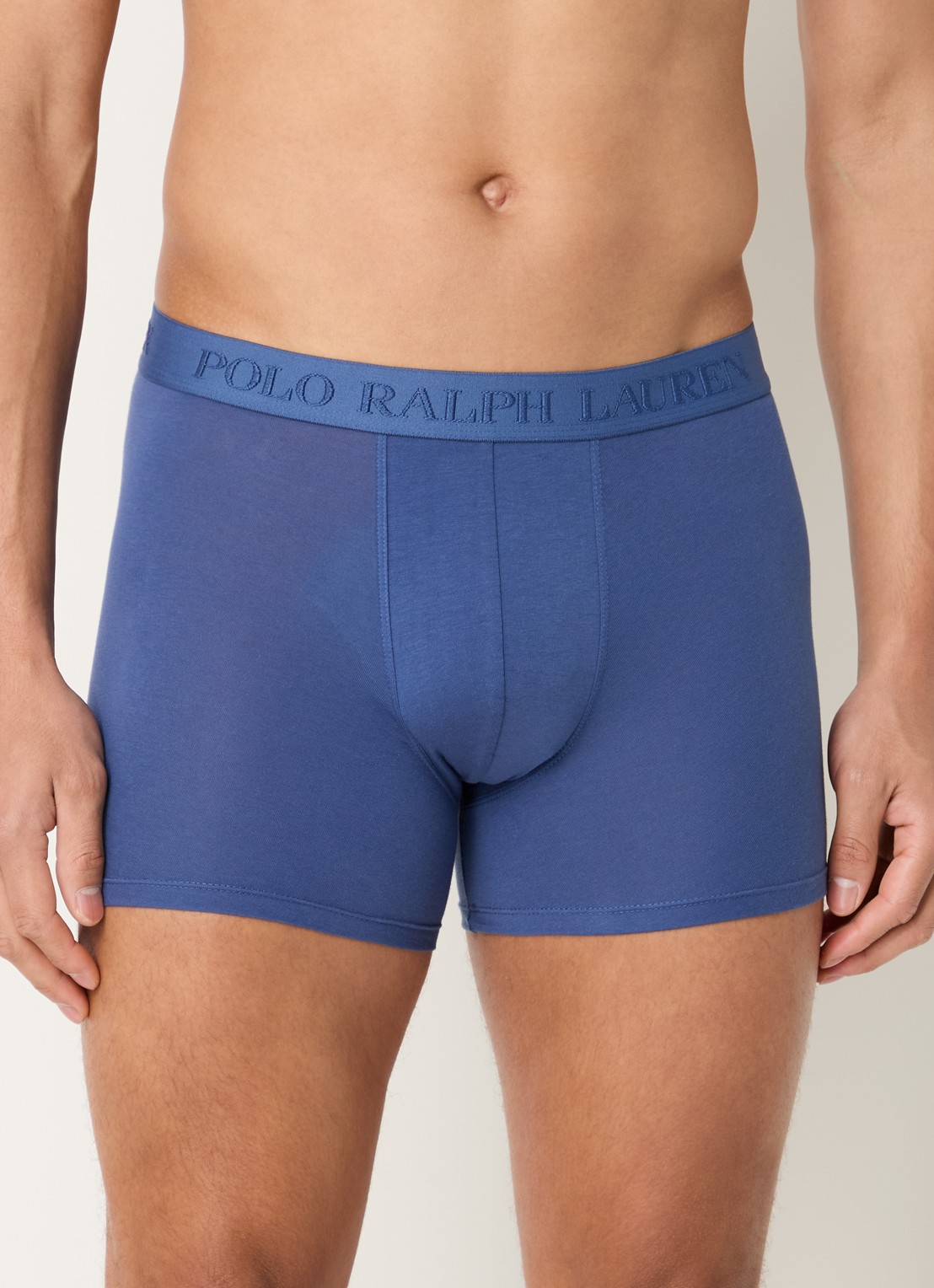 Ralph Lauren Boxershorts met logoband in 3-pack - detail 3 blauw