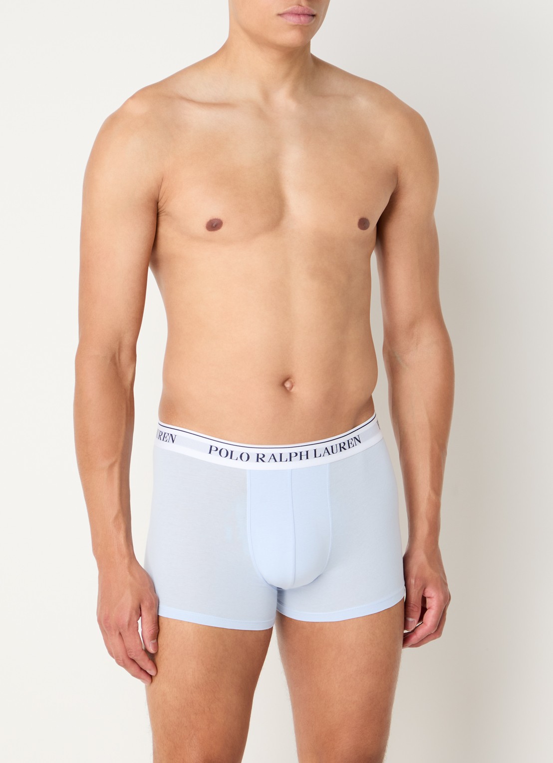 Ralph Lauren Boxershorts met logoband in 3-pack - voorkant 4 lichtroze