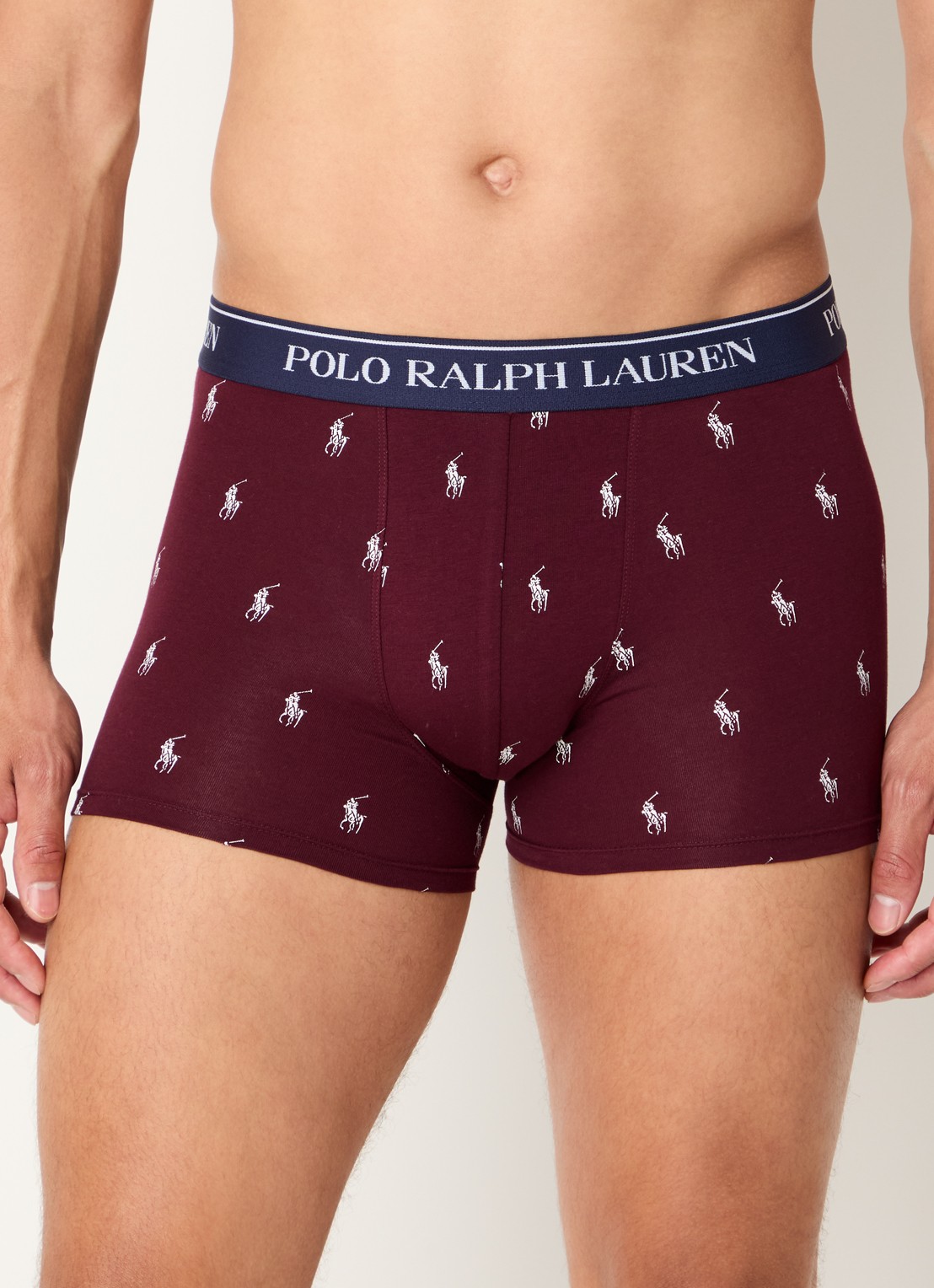 Ralph Lauren Boxershorts met logoband in 3-pack - detail donkergroen
