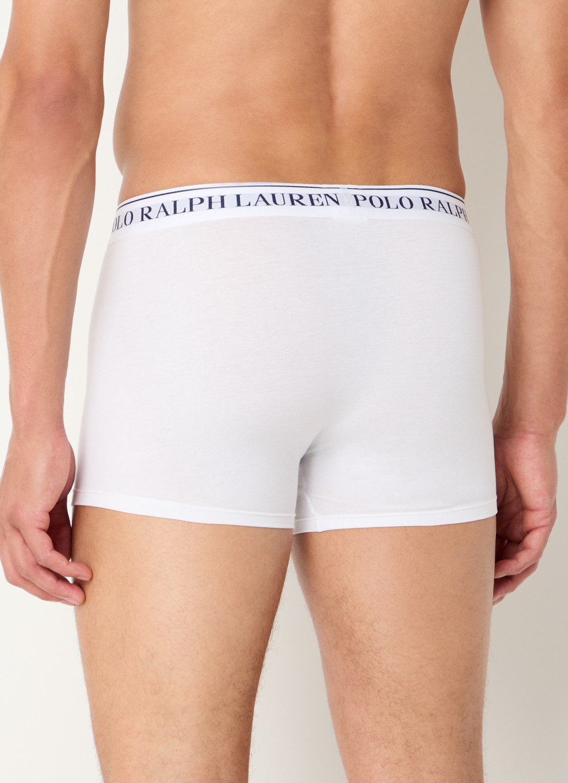 Ralph Lauren Boxershorts met logoband in 3-pack - achterkant blauw