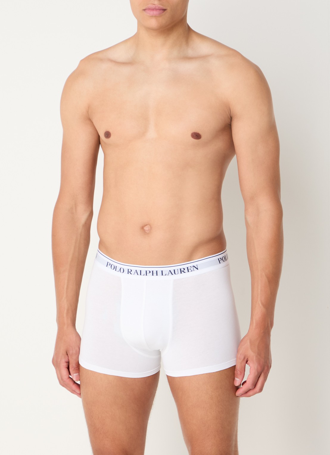 Ralph Lauren Boxershorts met logoband in 3-pack - voorkant 3 blauw