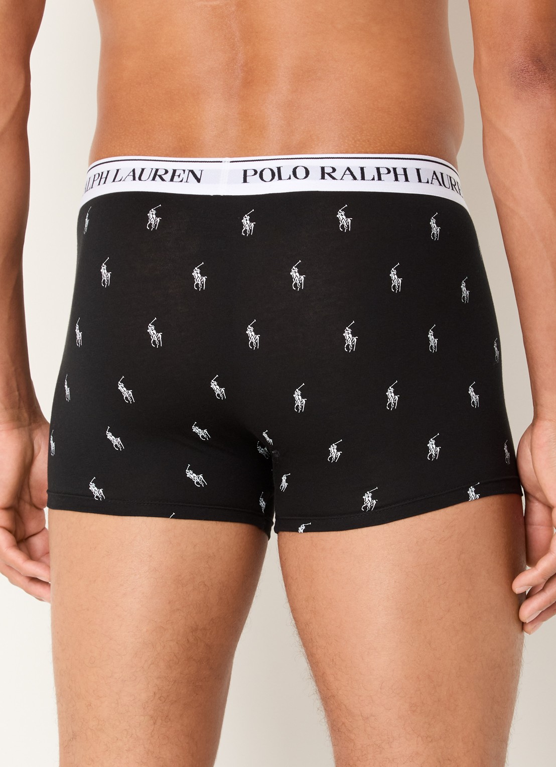Ralph Lauren Boxershorts met logoband in 3-pack - achterkant wit