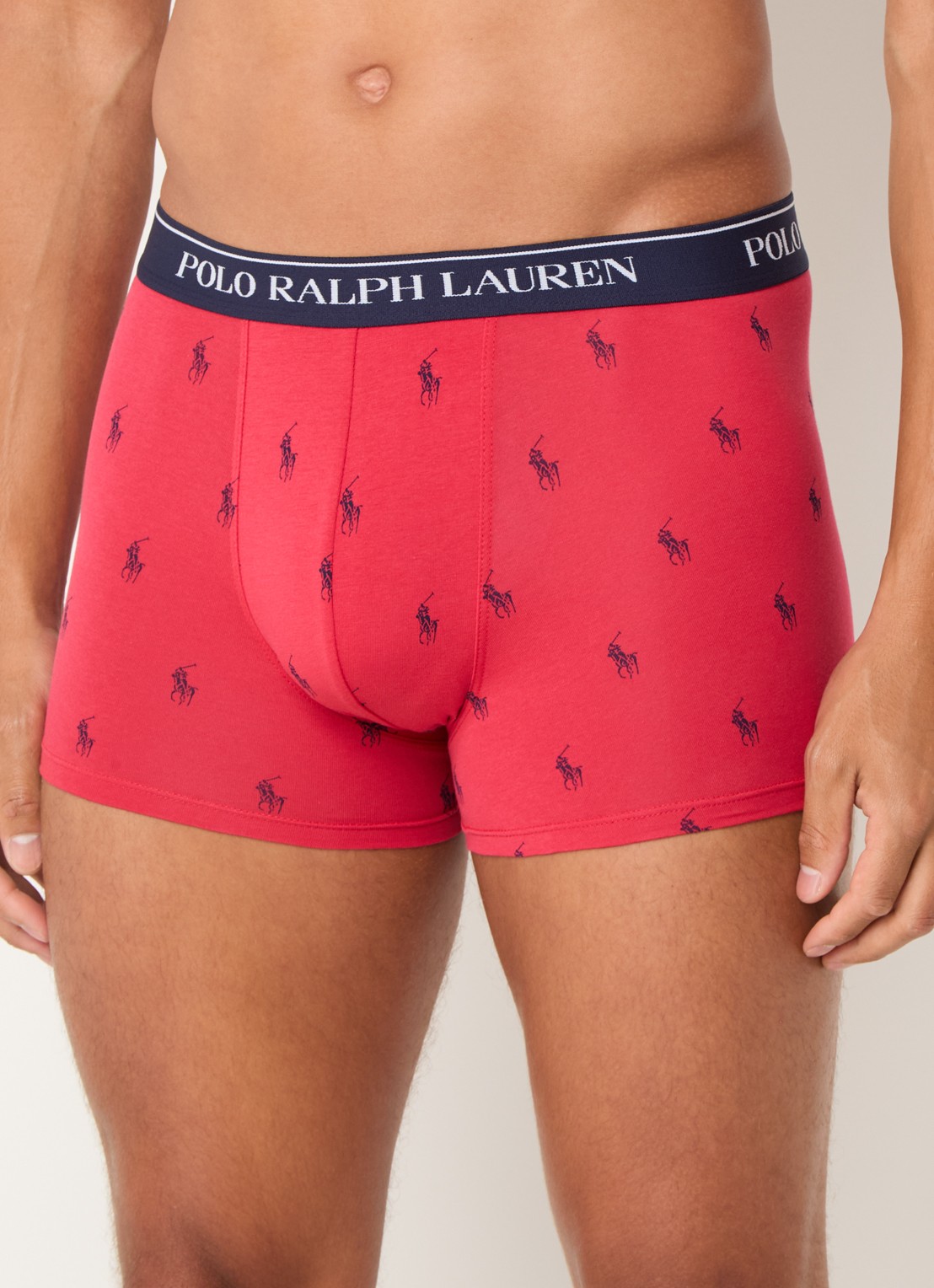Ralph Lauren Boxershorts met logoband in 3-pack - detail 4 rood