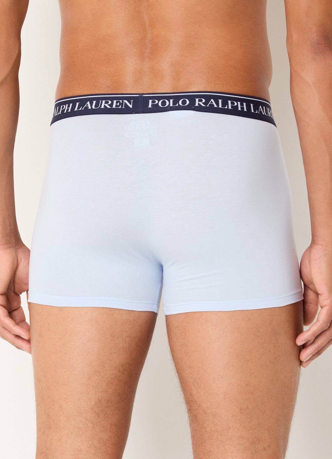 Ralph Lauren Boxershorts met logoband in 3-pack - achterkant royalblauw