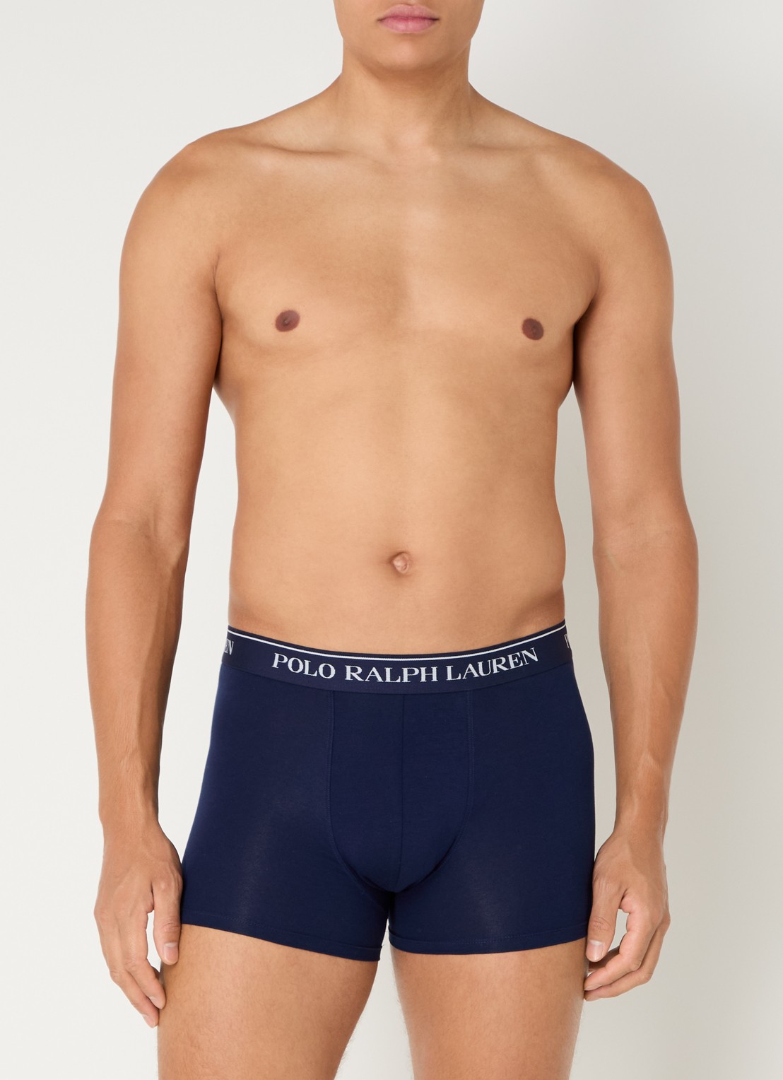 Ralph Lauren Boxershorts met logoband in 3-pack - detail 4 kobaltblauw