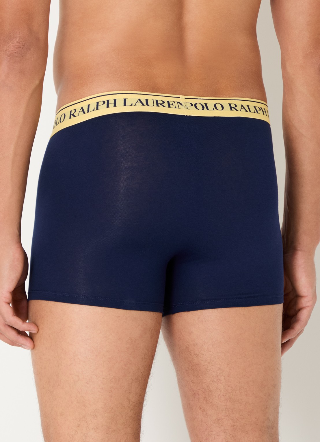 Ralph Lauren Boxershorts met logoband in 3-pack - achterkant lichtblauw