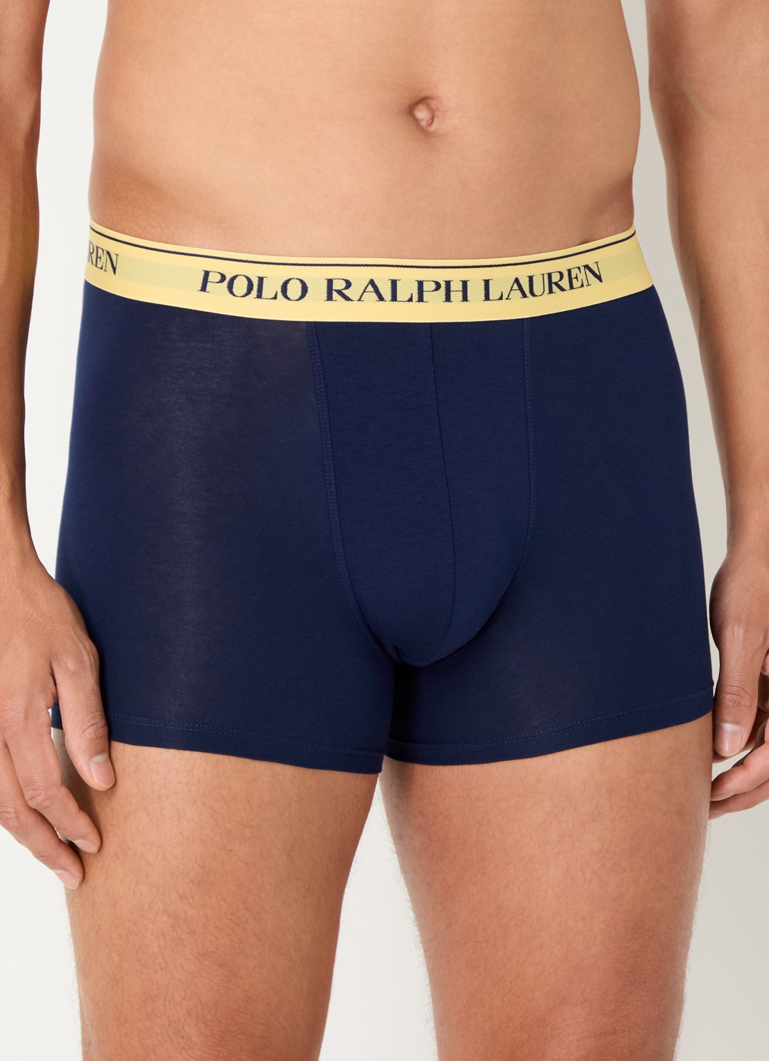 Ralph Lauren Boxershorts met logoband in 3-pack - voorkant 3 lichtblauw