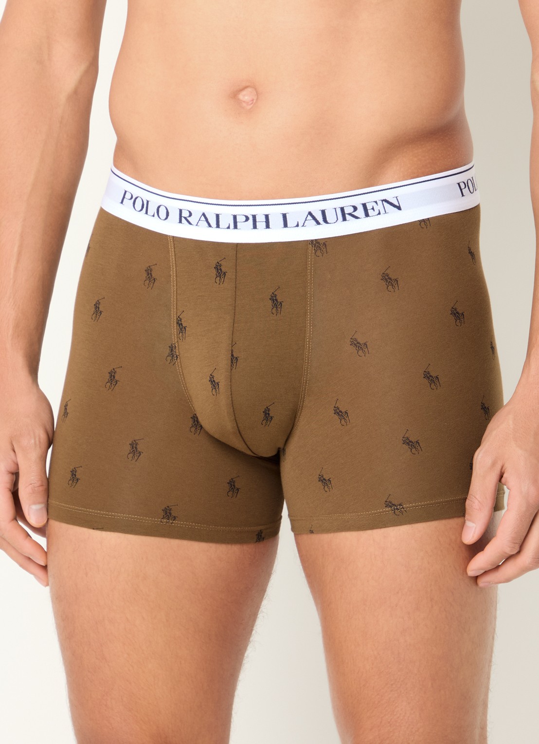 Ralph Lauren Boxershorts met logoband in 3-pack - detail 3 bruin