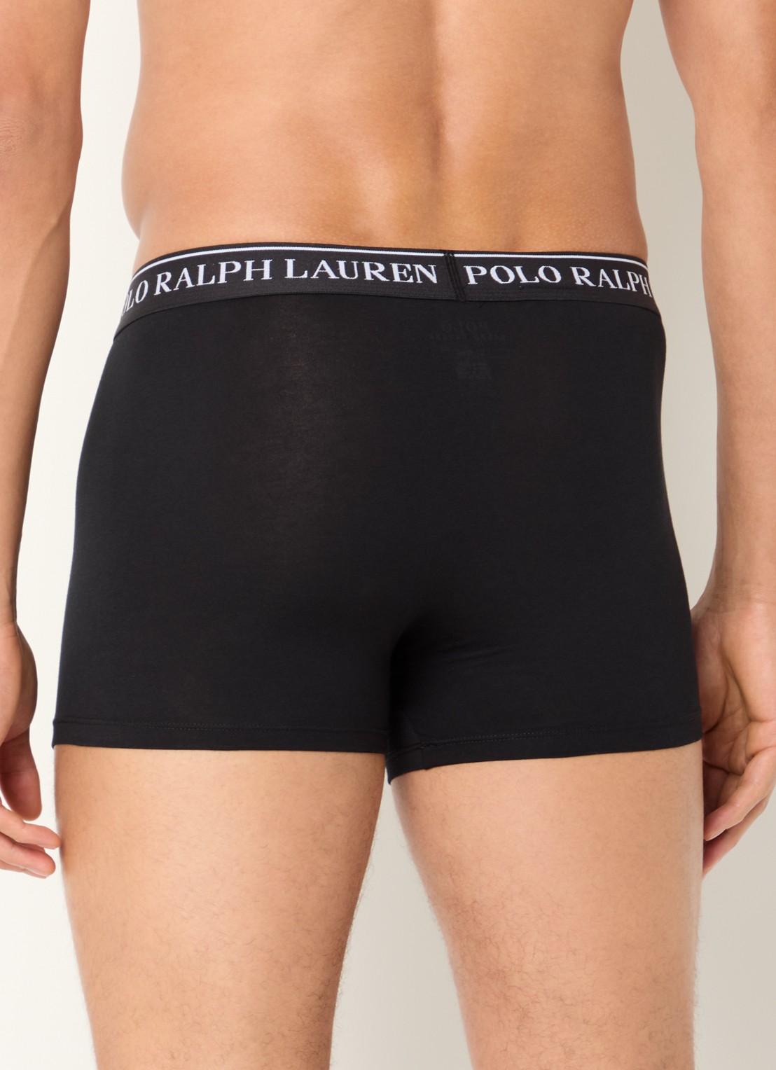 Ralph Lauren Boxershorts met logoband in 3-pack - achterkant 6 zand