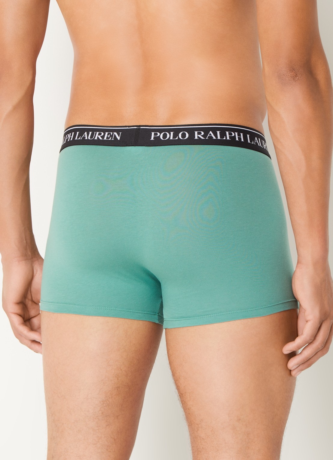 Ralph Lauren Boxershorts met logoband in 3-pack - achterkant 2 mosgroen