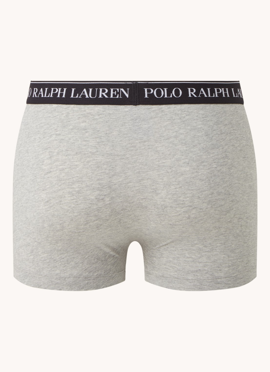 Ralph Lauren Boxershorts met logoband in 3-pack - achterkant grijs
