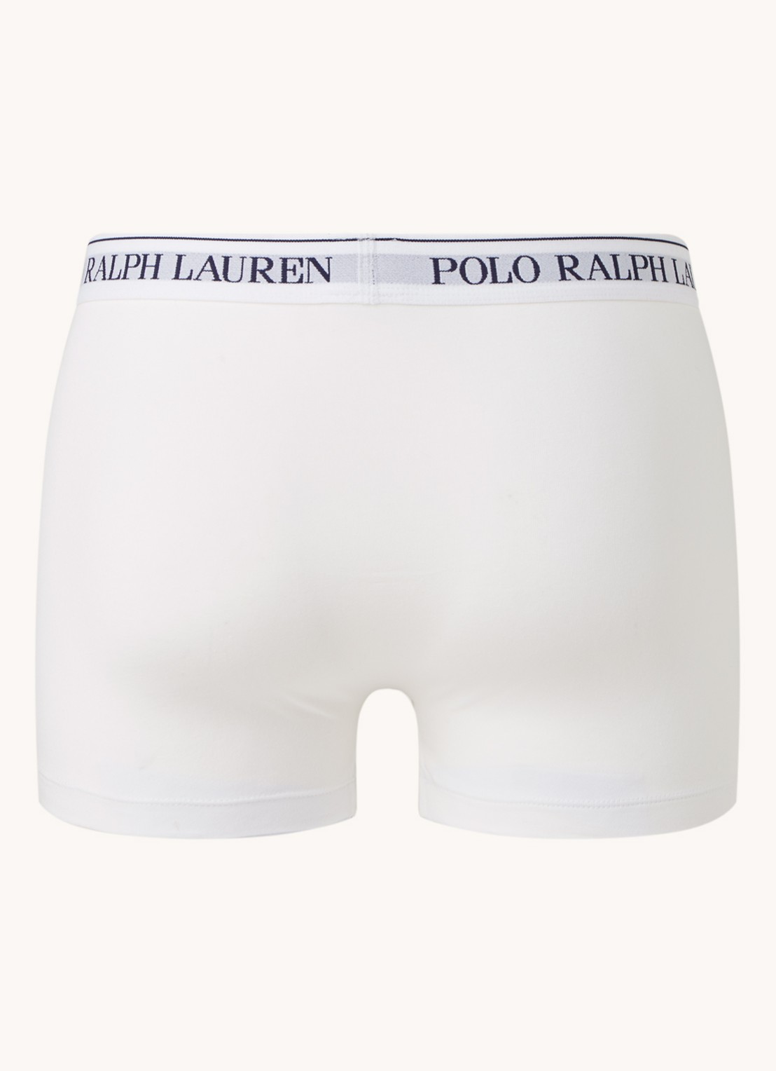 Ralph Lauren Boxershorts met logoband in 3-pack - achterkant steenrood