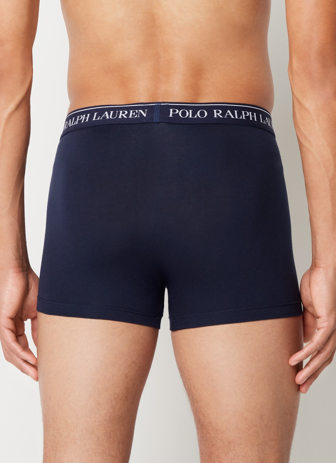 Ralph Lauren Boxershorts met logoband in 3-pack - achterkant 3pk cr nvy/cr nvy/ cr nvy