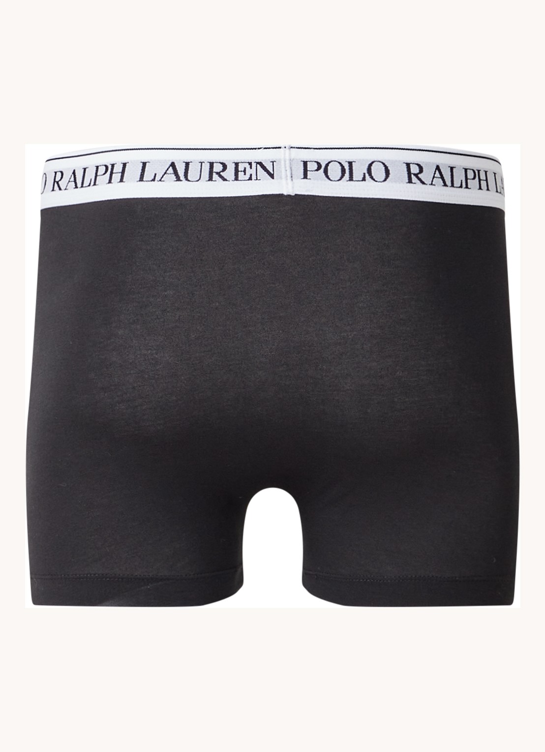 Ralph Lauren Boxershorts met logoband in 3-pack - achterkant 2 diepzwart