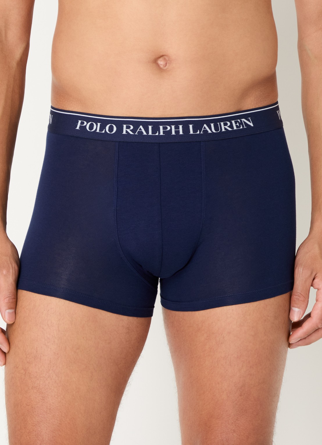 Ralph Lauren Boxershorts met logoband in 5-pack - voorkant 4 beige