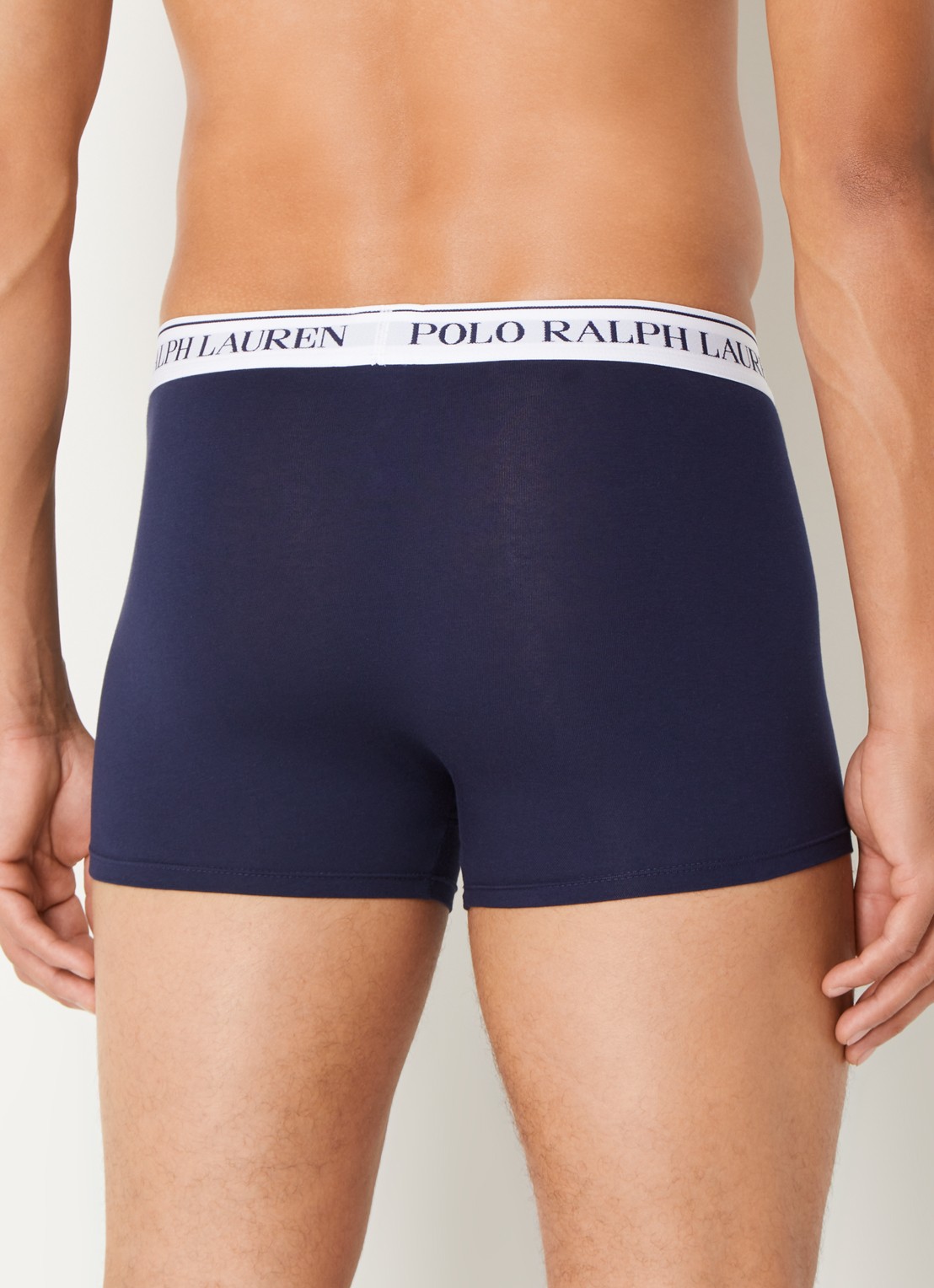 Ralph Lauren Boxershorts met logoband in 5-pack - achterkant grijsmele