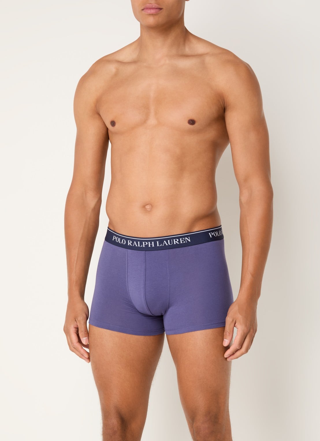 Ralph Lauren Boxershorts met logoband in 5-pack - voorkant 3 roze