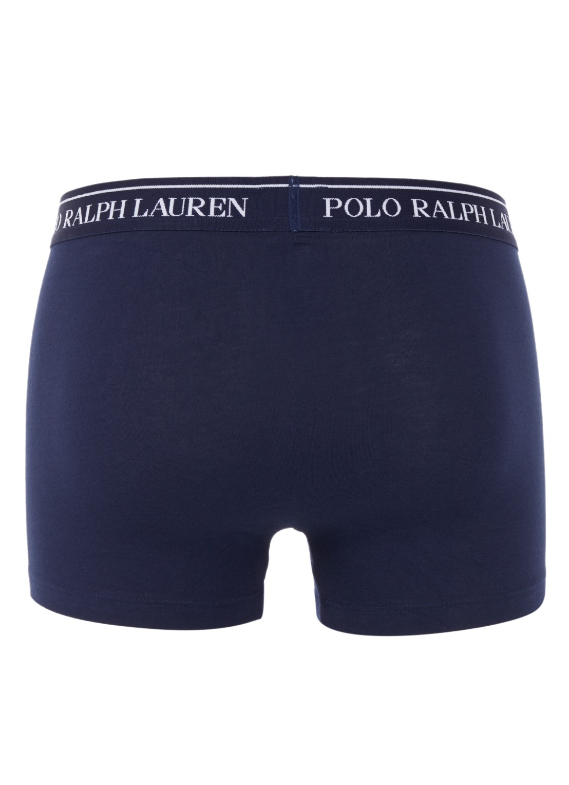 Ralph Lauren Boxershorts met logoprint in 3-pack - achterkant donkerblauw